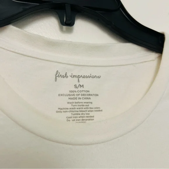 Hand painted White Peanuts Snoopy cotton t-shirt - Picture 4 of 4